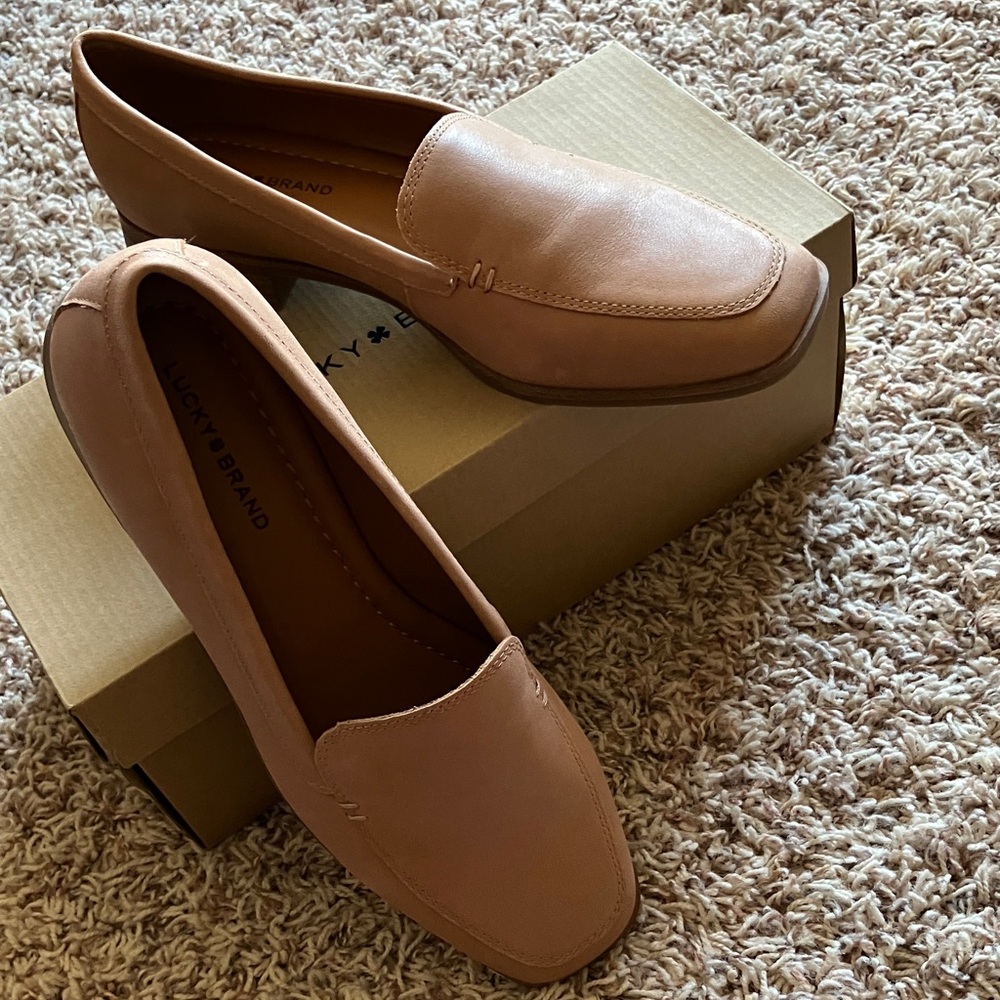 Lucky Brand Tan Dress Winter Haze Loafers
